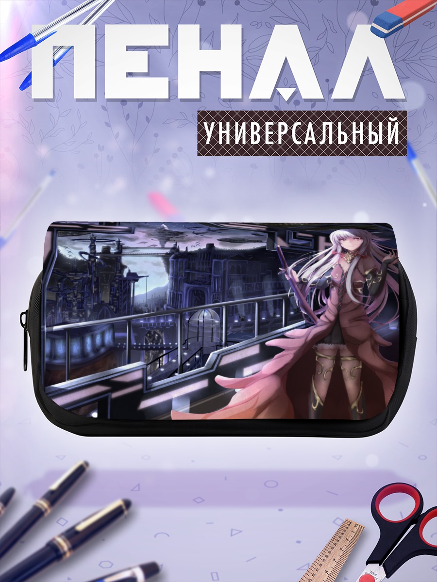 Пенал-косметичка Девушка с катаной