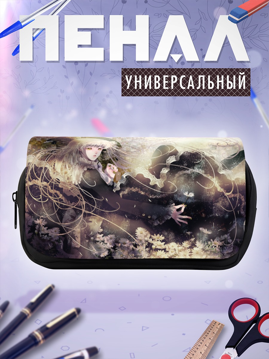 Пенал-косметичка Готическая лолита в цветах