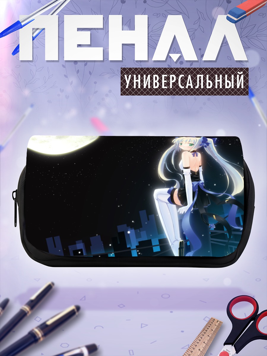 Пенал-косметичка Мику Хацунэ под луной