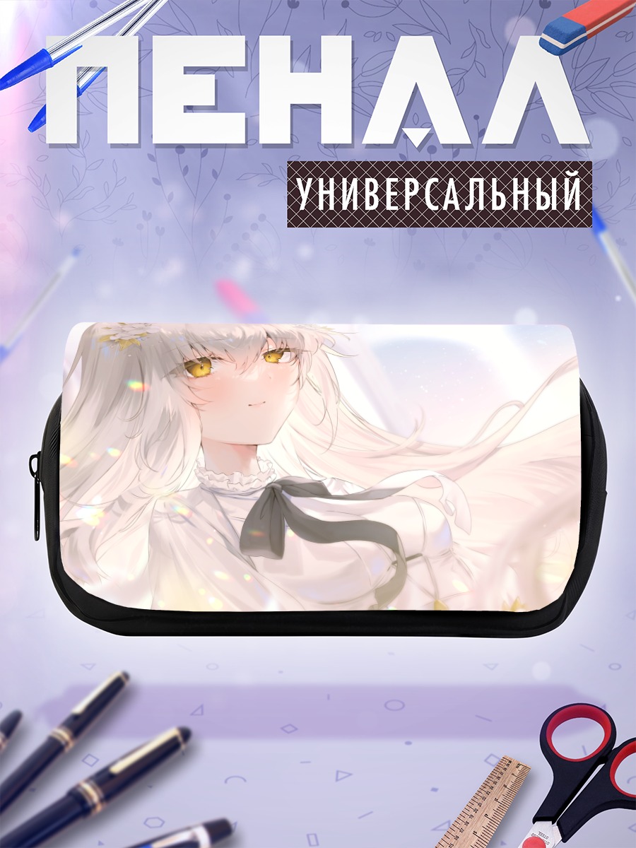 Пенал-косметичка Девушка в цветах