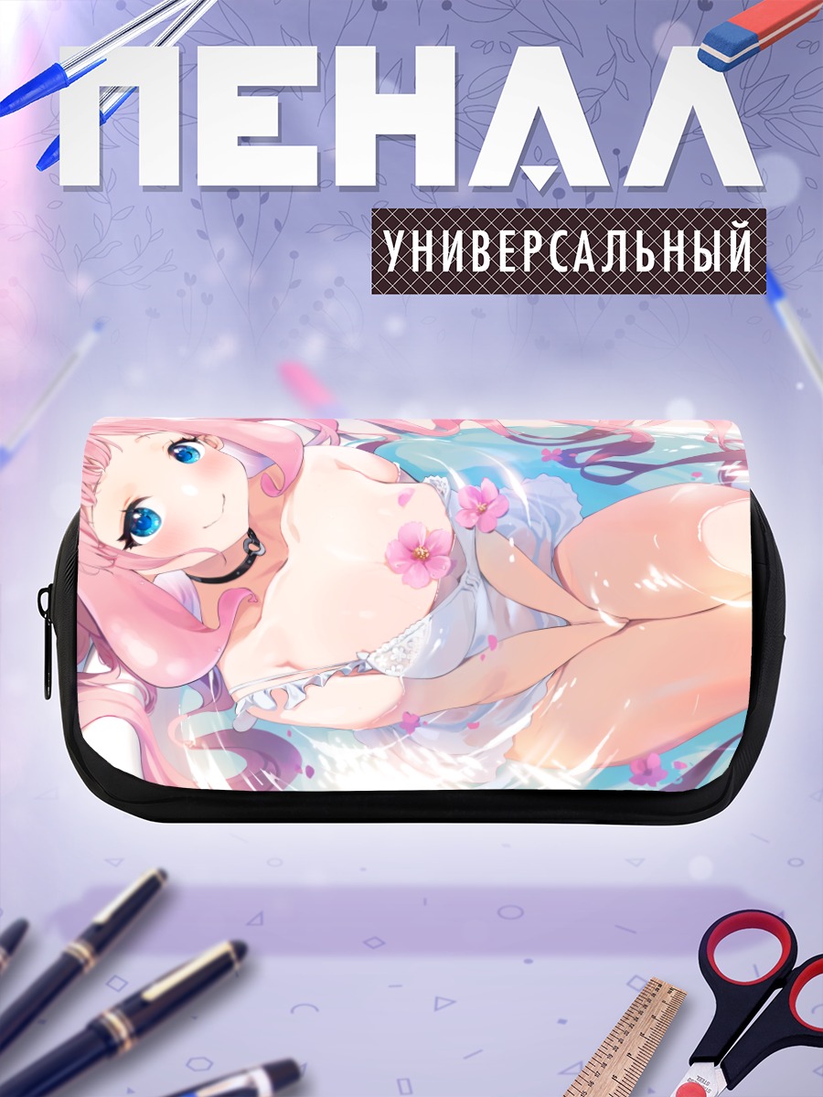 Пенал-косметичка Розовая нимфа в цветах
