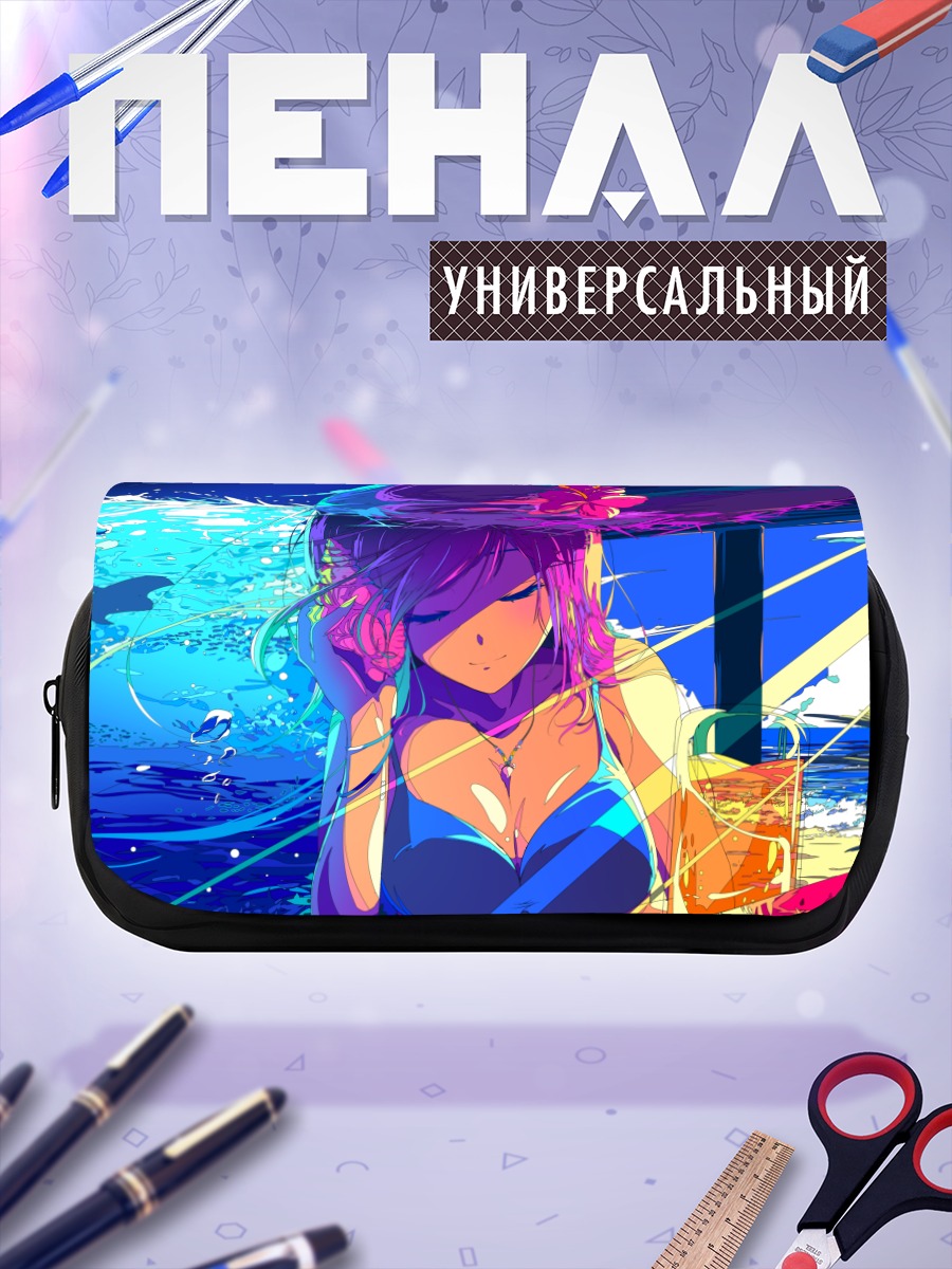 Пенал-косметичка Девушка на пляже