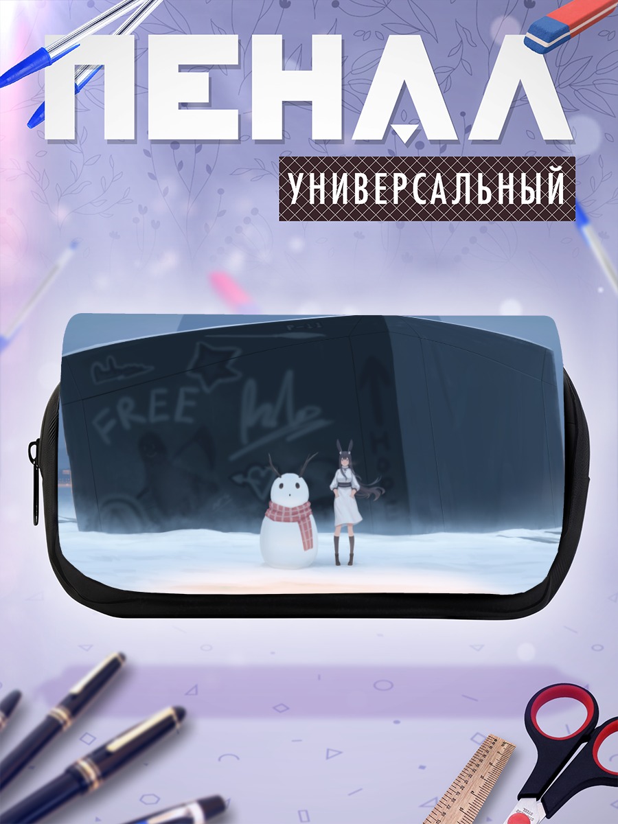Пенал-косметичка Зайка и снеговик