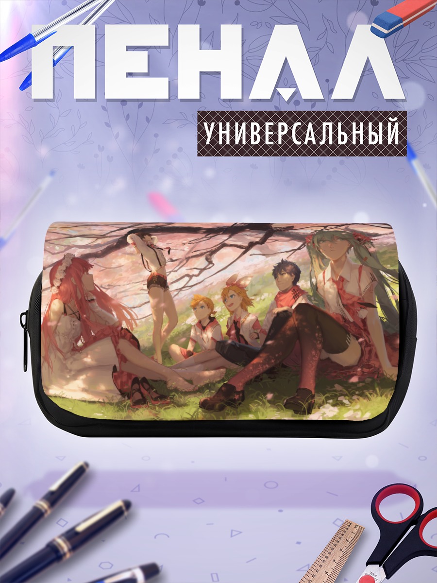 Пенал-косметичка Мику Хацунэ и Вокалоиды
