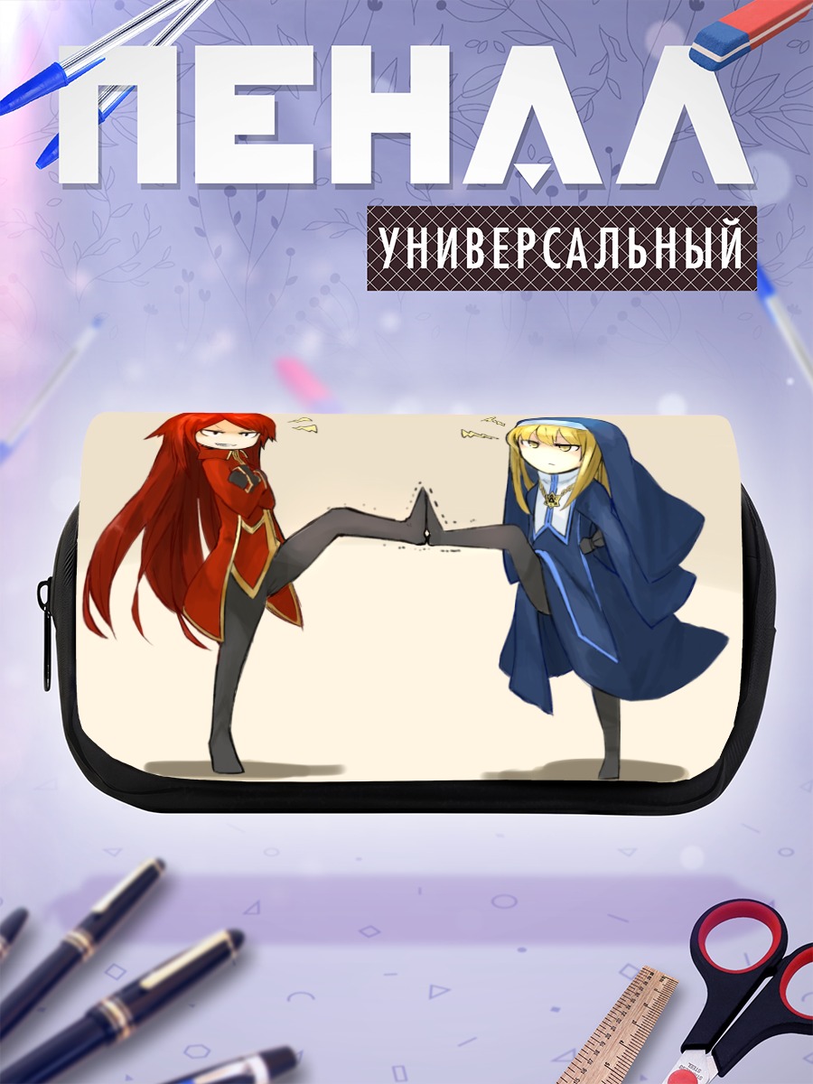 Пенал-косметичка Ссора чиби-девушек