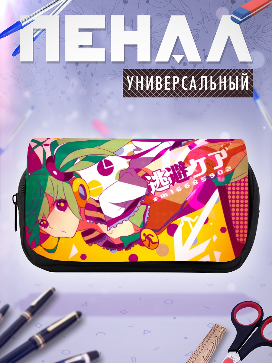 Пенал-косметичка Мику Хацунэ в цвете