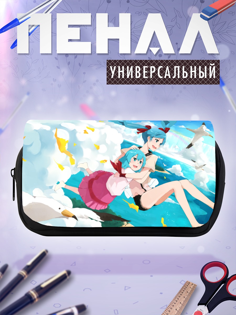 Пенал-косметичка Мику Хацунэ на пляже