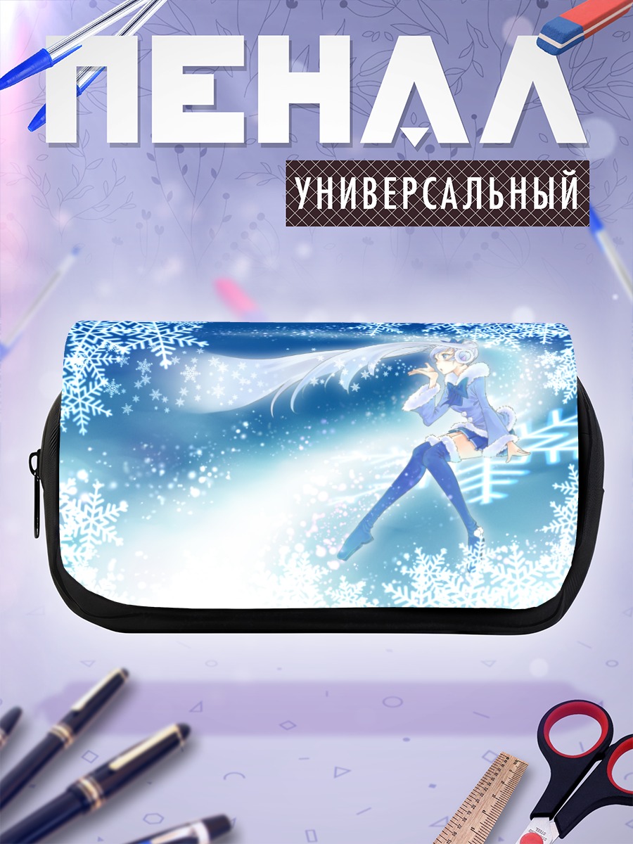 Пенал-косметичка Мику Хацунэ в снегах
