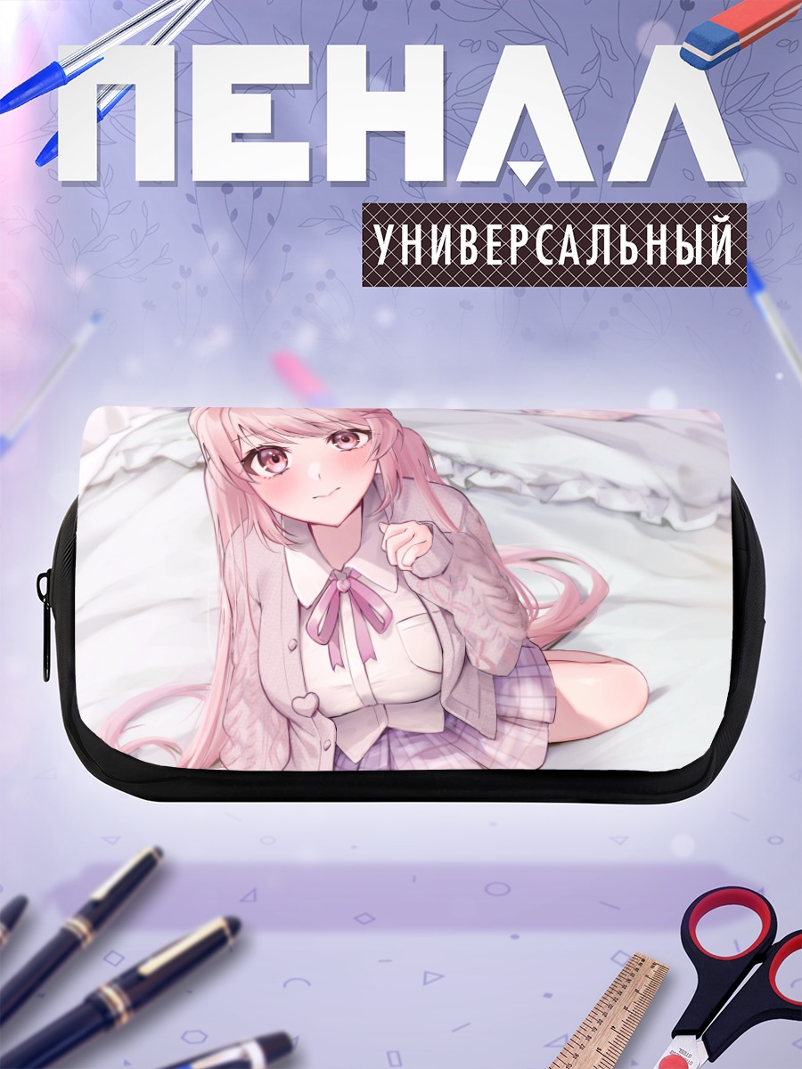 Пенал-косметичка Девушка в школьной форме