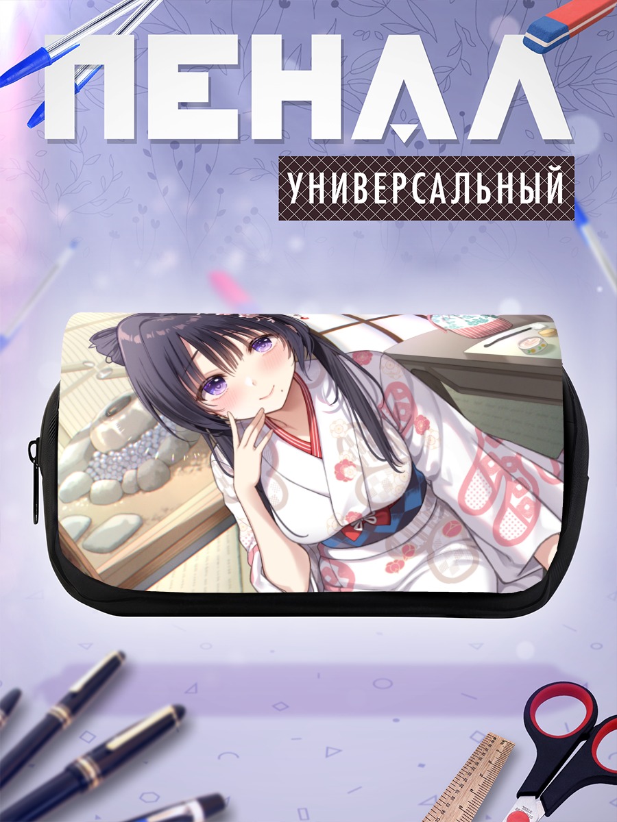 Пенал-косметичка Девушка в кимоно