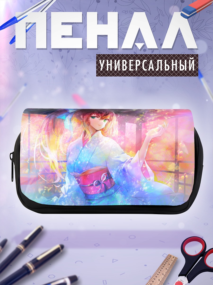Пенал-косметичка Девушка в кимоно
