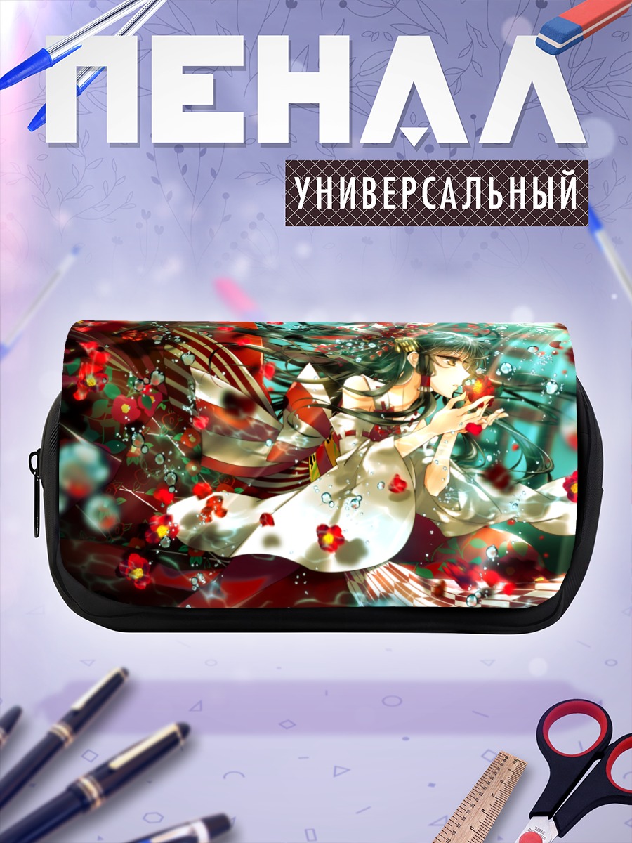 Пенал-косметичка Рейму Хакурей в цветах