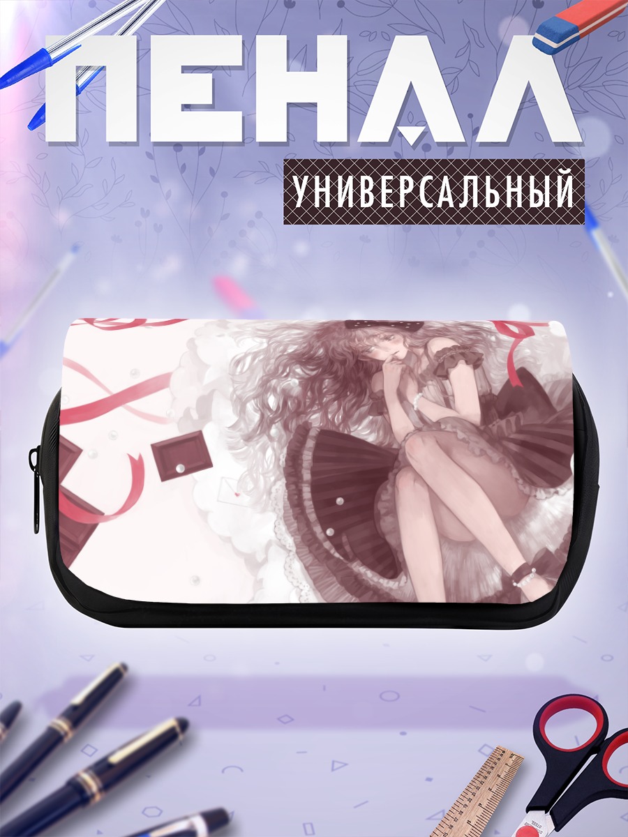 Пенал-косметичка Девушка с лентами