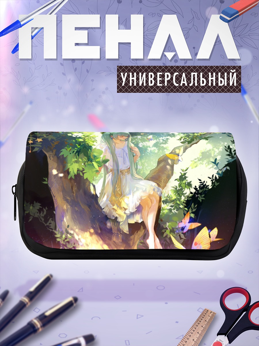 Пенал-косметичка Мику Хацунэ в лесу