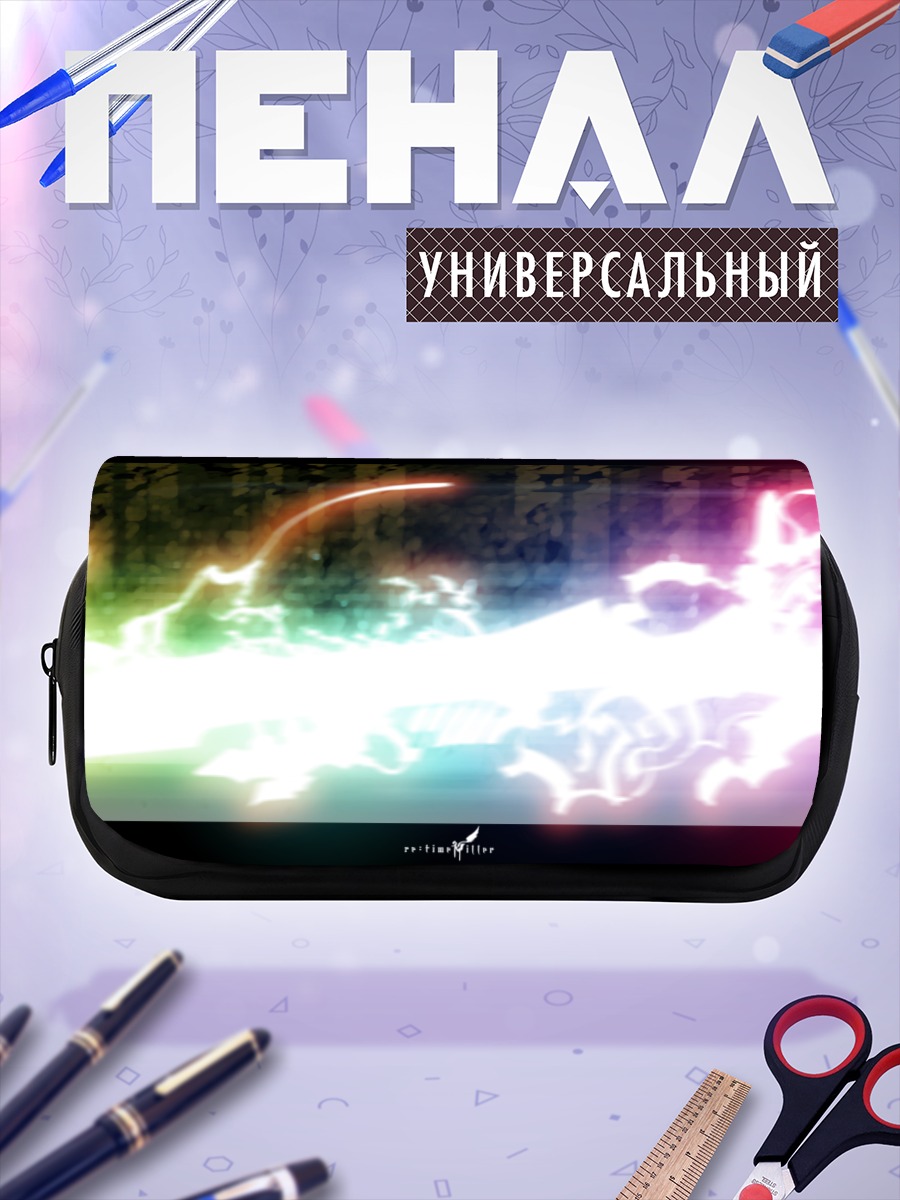Пенал-косметичка Девушка-лиса с мечом