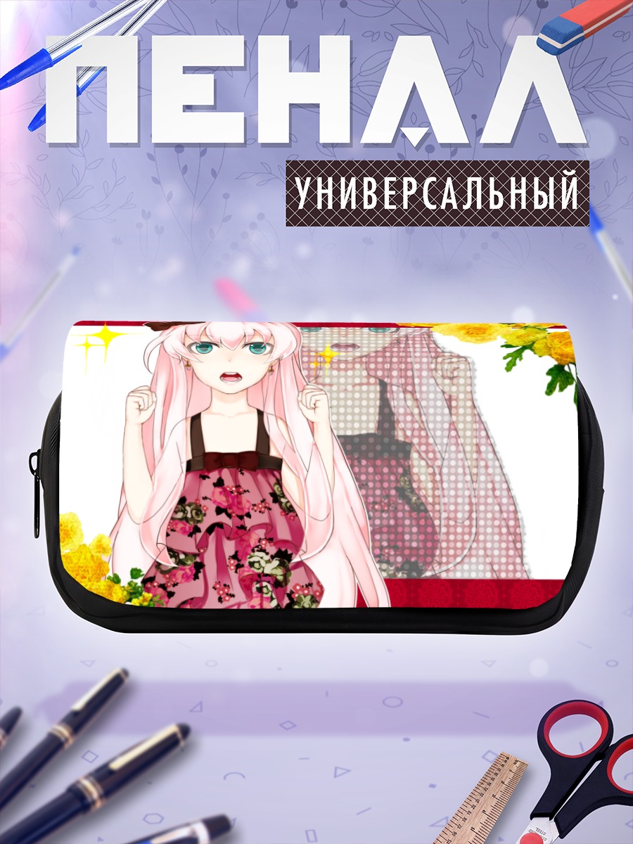 Пенал-косметичка Лука Мегурин в цветах