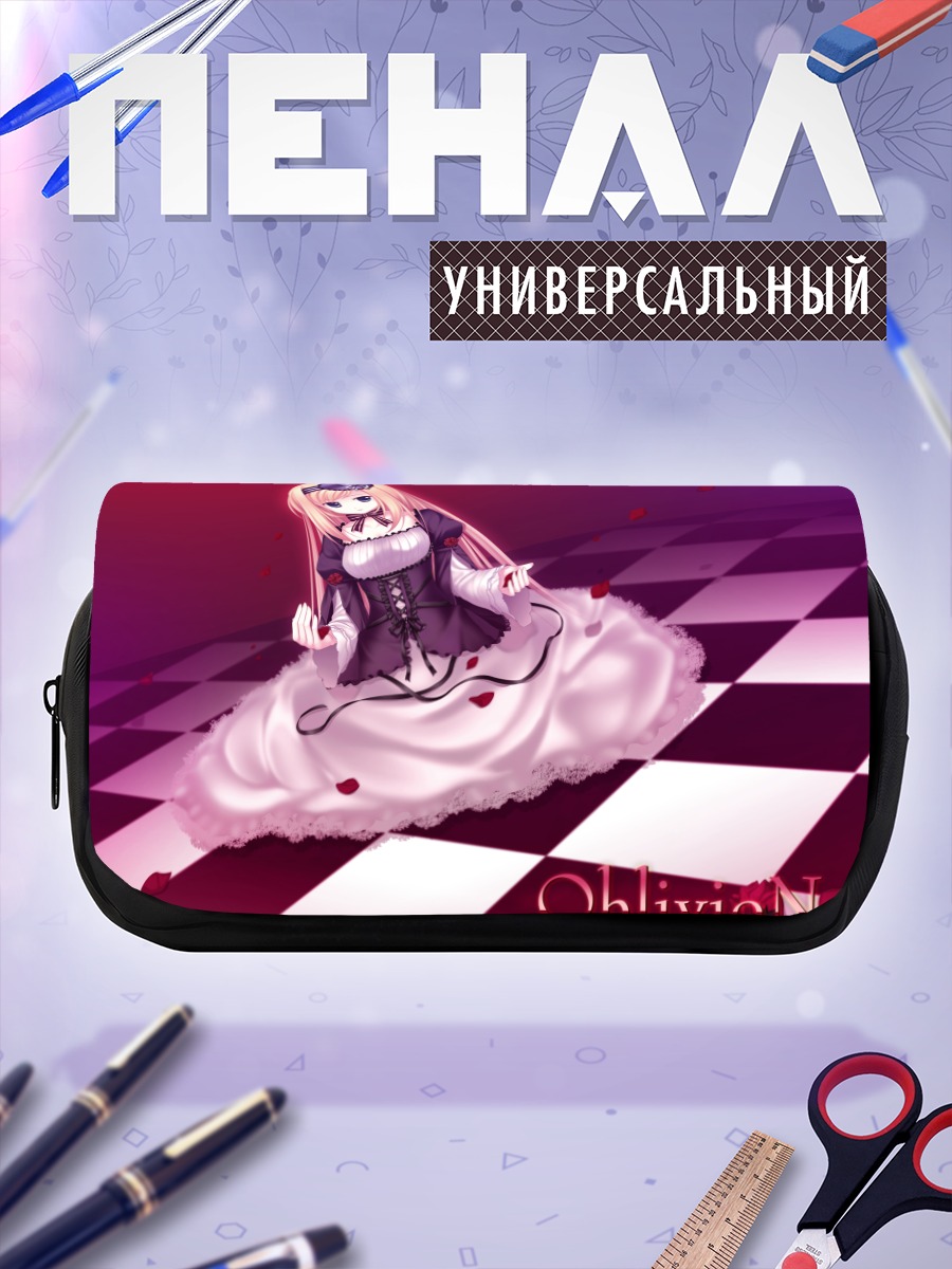 Пенал-косметичка Готическая лолита в лепестках