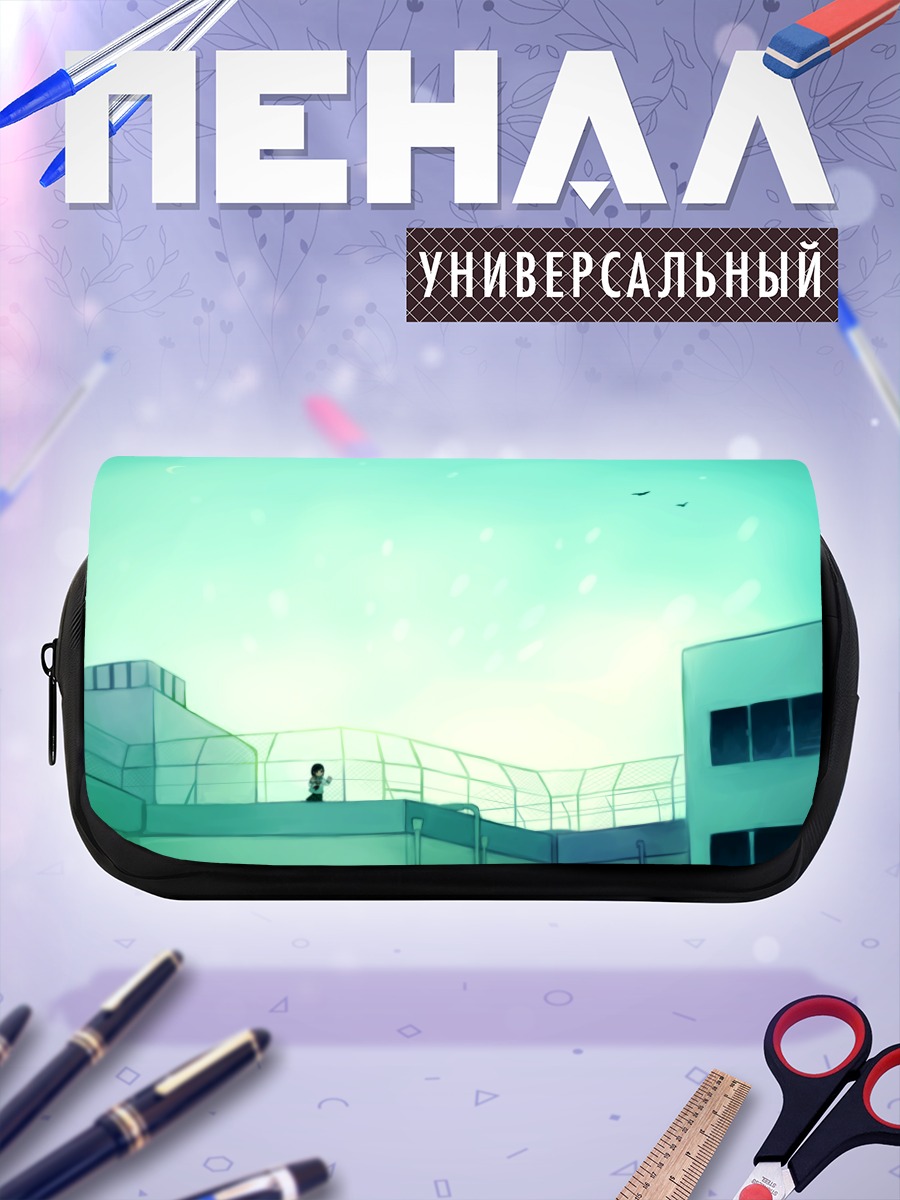 Пенал-косметичка Школьница на крыше
