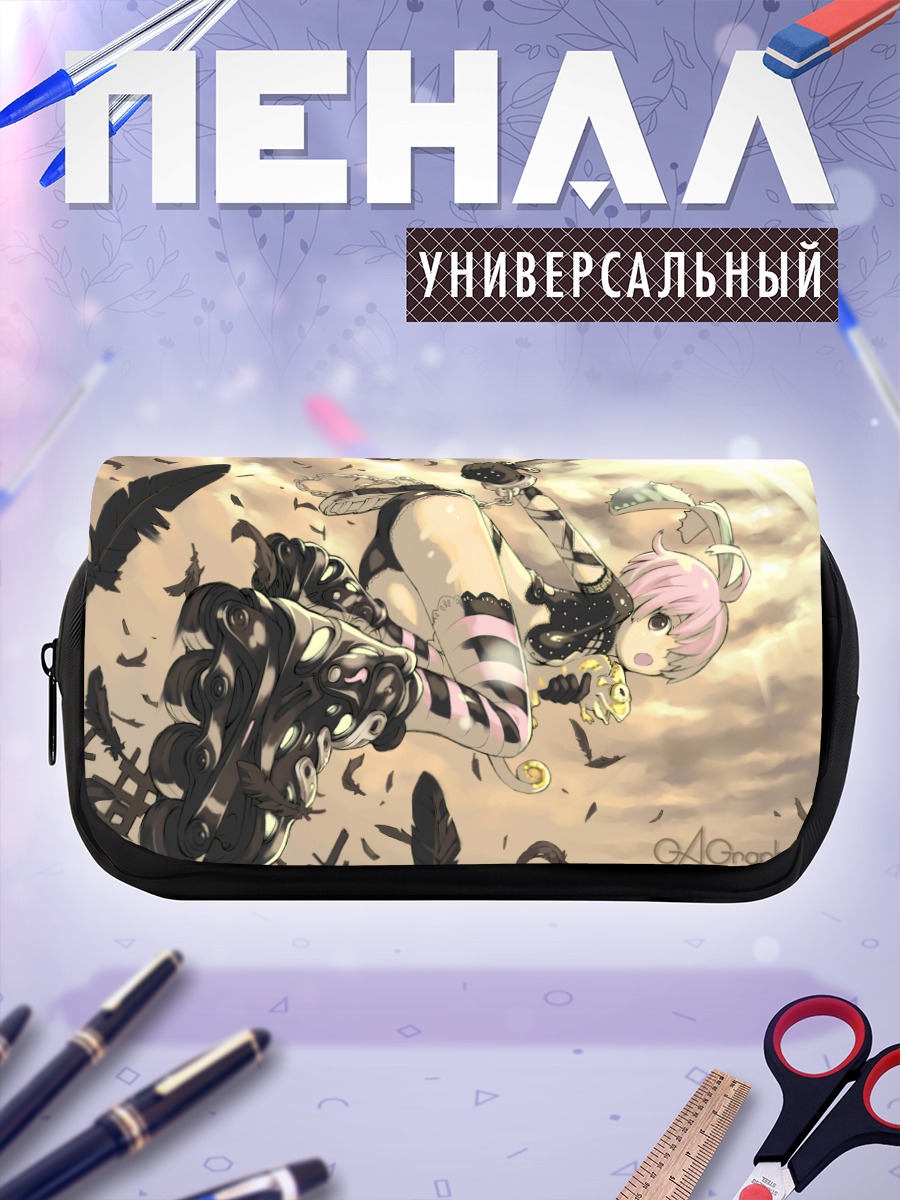Пенал-косметичка Девушка с мечом