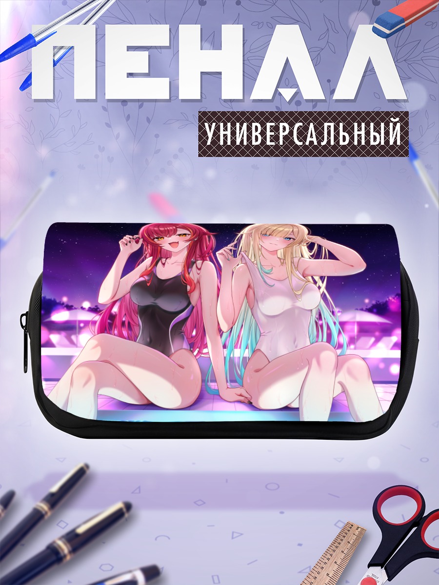 Пенал-косметичка Эма Айдзава и Цуна Некота