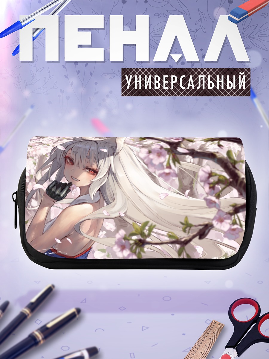Пенал-косметичка Кицунэ в сакуре