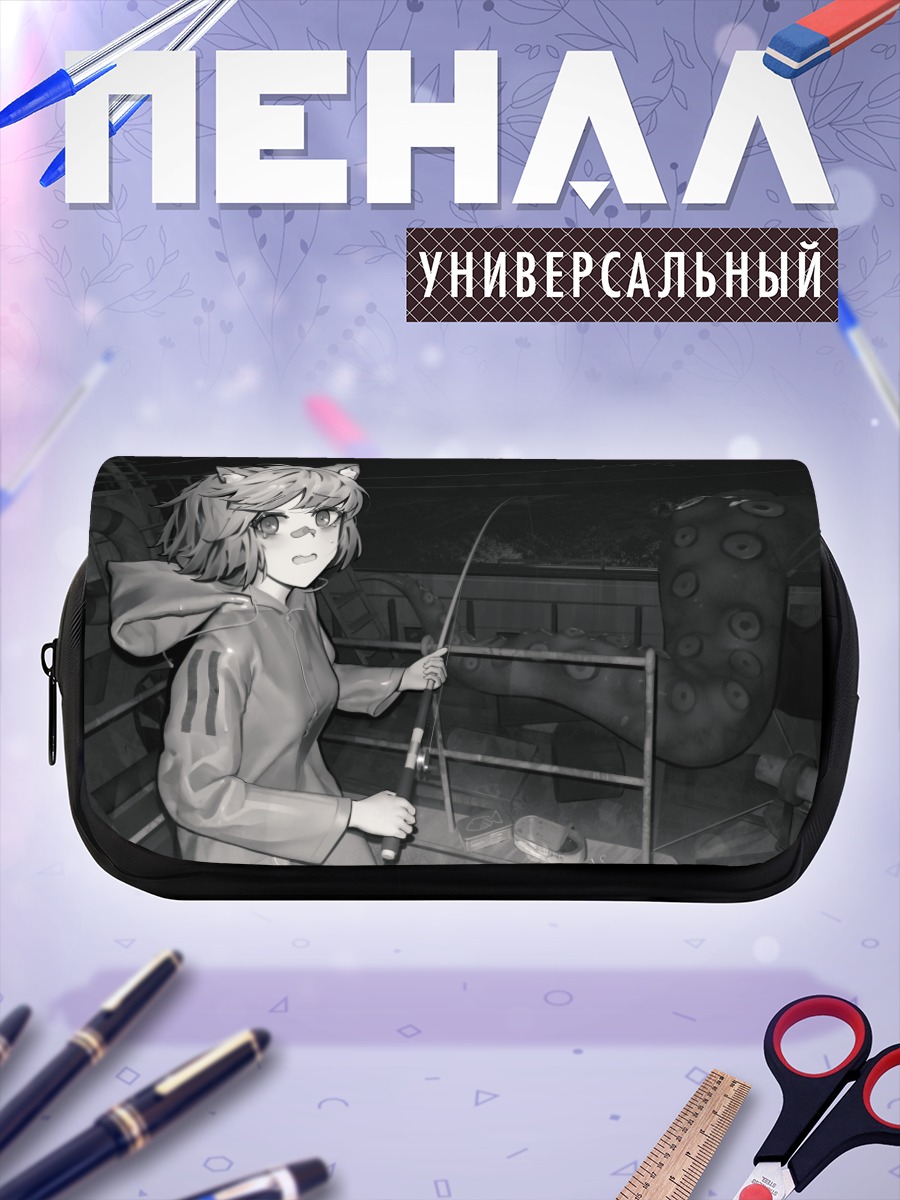 Пенал-косметичка Девушка с щупальцами