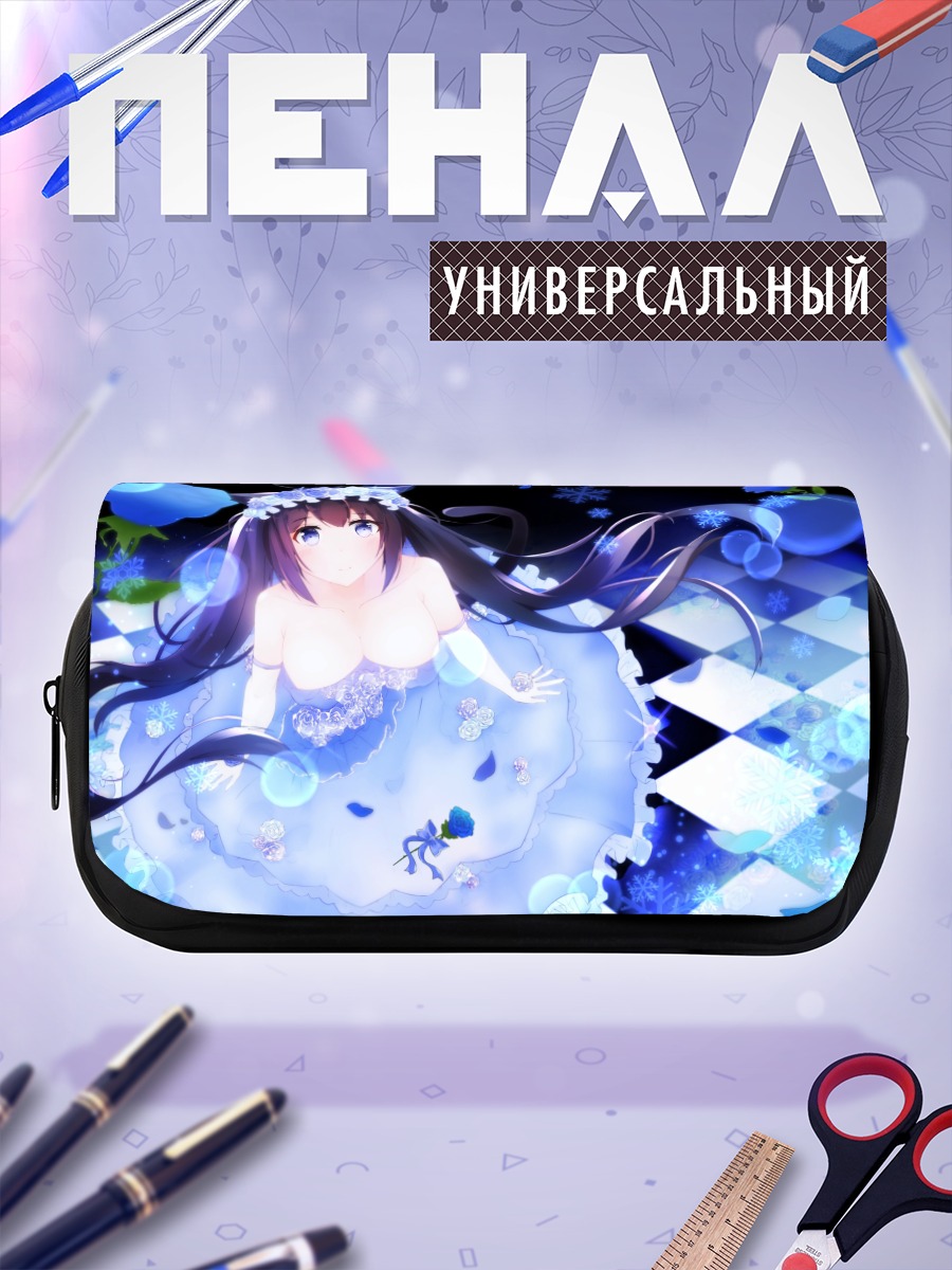 Пенал-косметичка Кошкодевочка в цветах