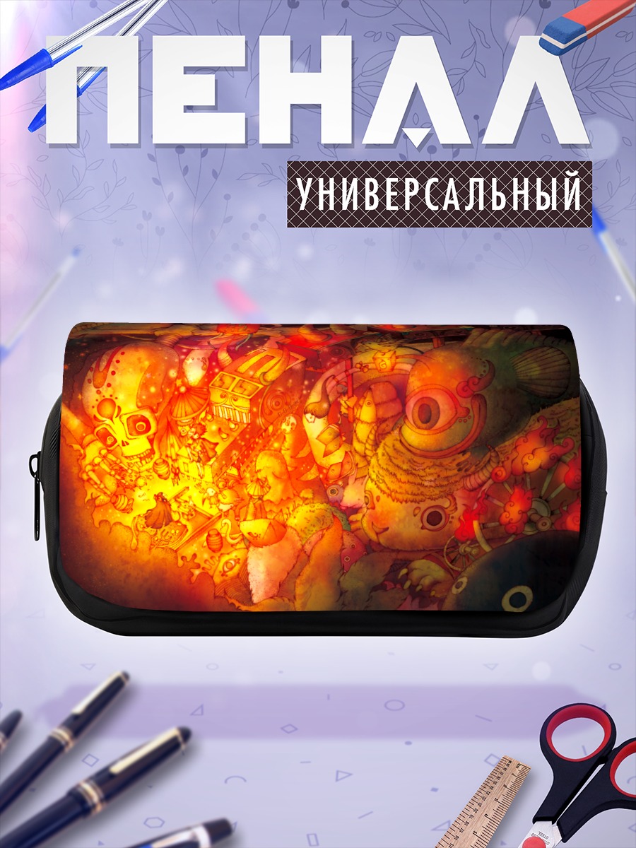 Пенал-косметичка Сюрреалистичный хаос масок