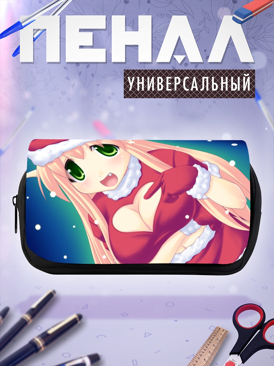 Пенал-косметичка Девушка в Санте