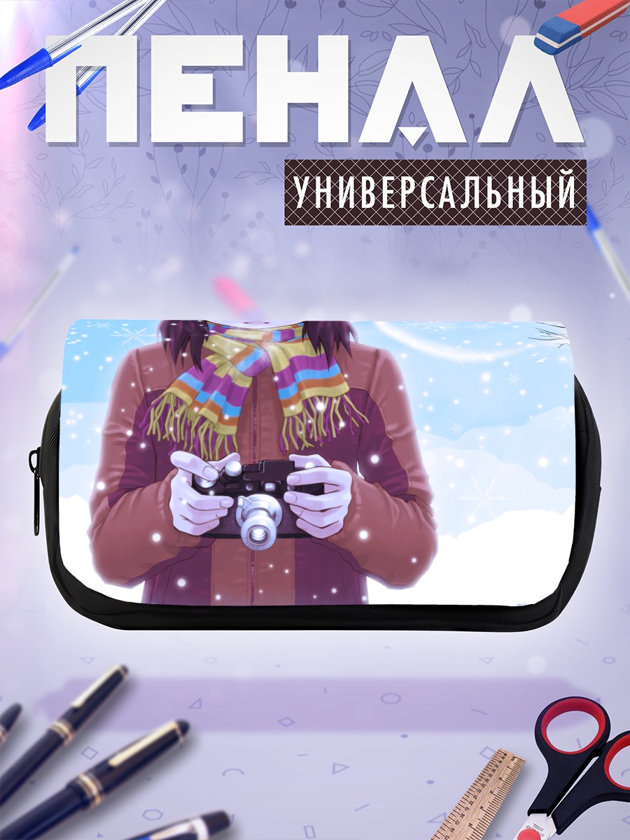 Пенал-косметичка Зимняя прогулка с камерой