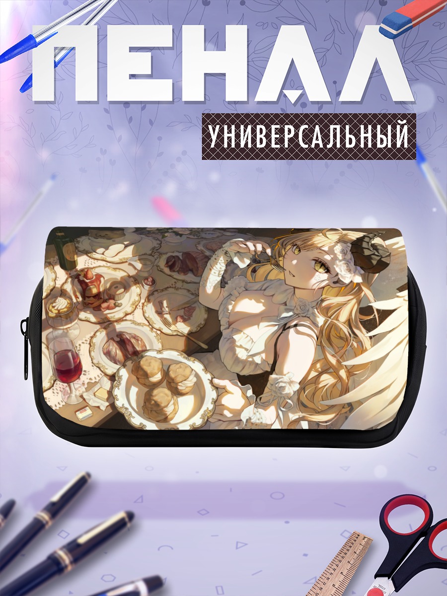 Пенал-косметичка Блондинка с десертами