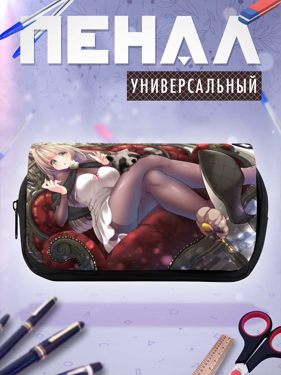 Пенал-косметичка Девушка в платье