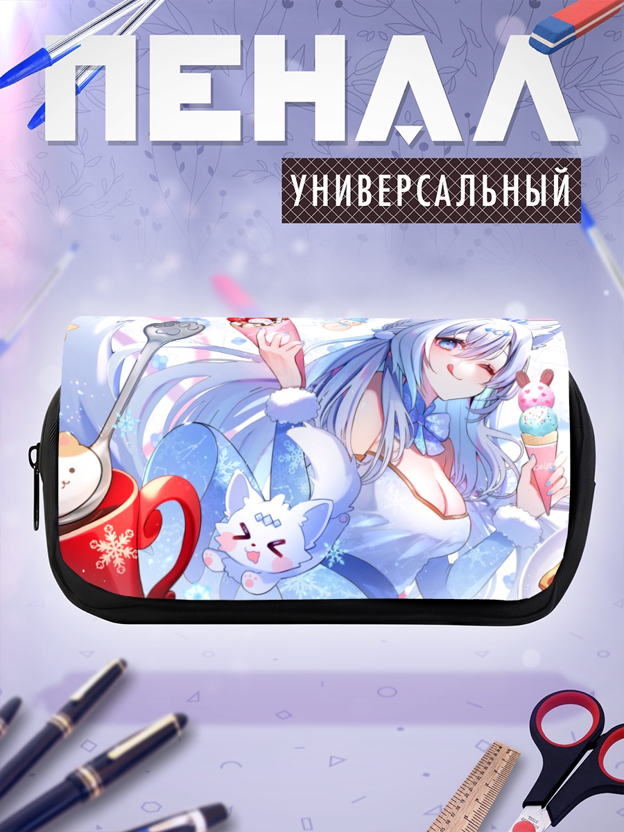 Пенал-косметичка Мику Хацунэ в зиме