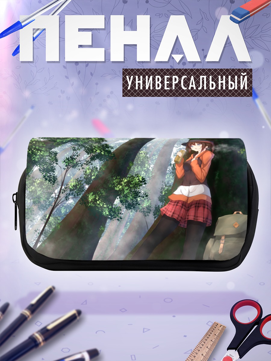 Пенал-косметичка Девушка в лесу