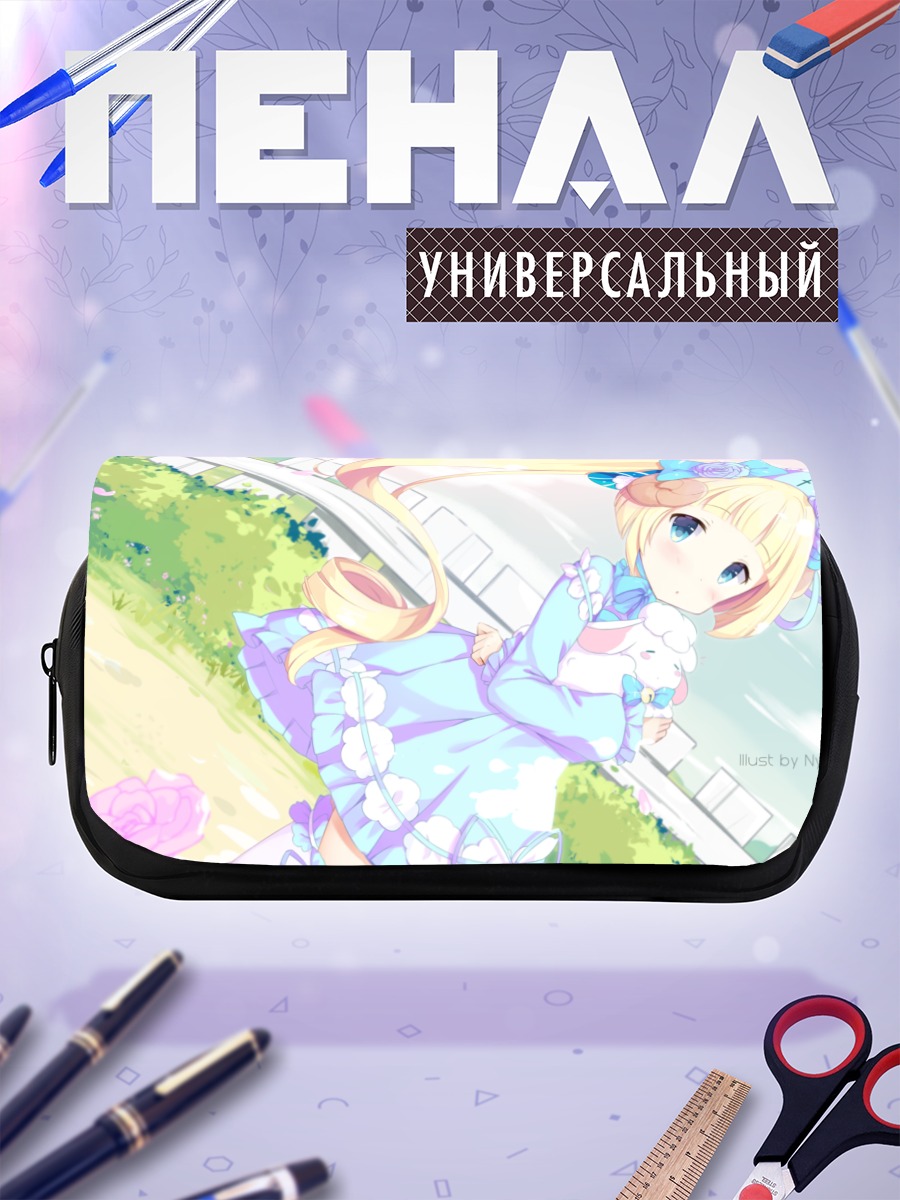 Пенал-косметичка Блондинка в цветах