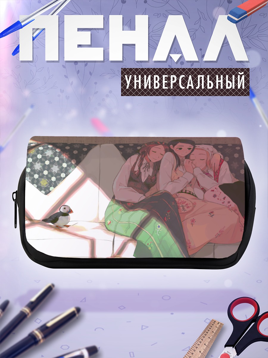 Пенал-косметичка Сонный час с птицей