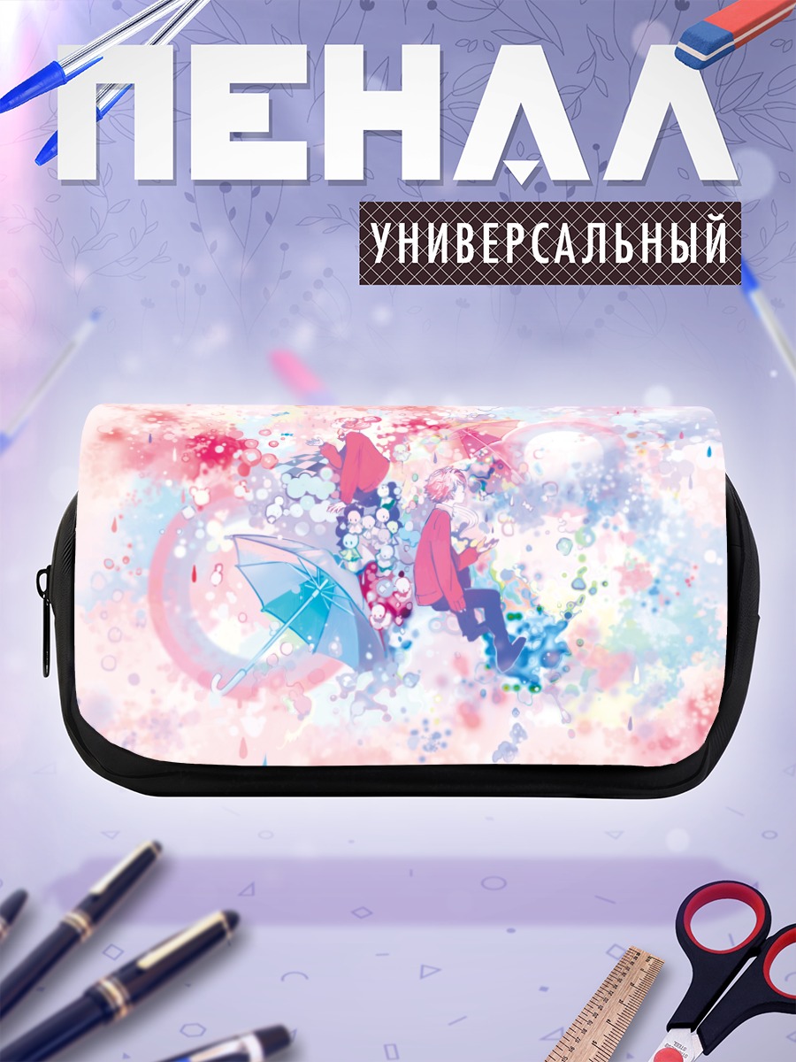 Пенал-косметичка Школьница под дождем