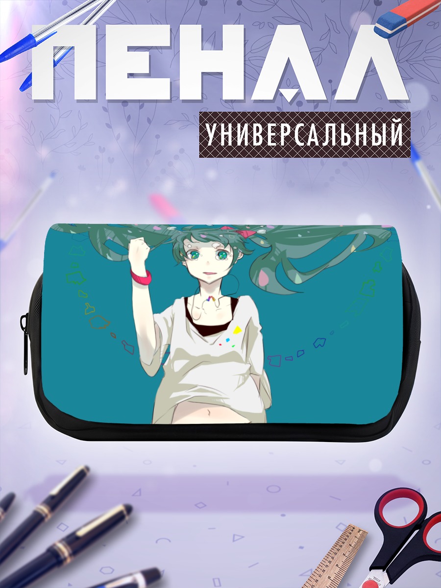 Пенал-косметичка Мику Хацунэ в белом