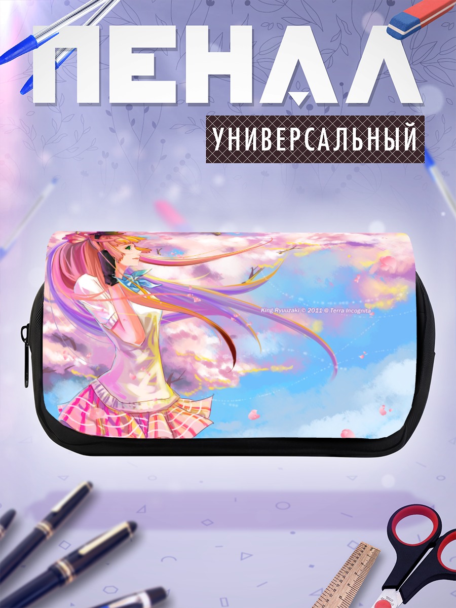 Пенал-косметичка Мику Хацунэ в сакуре