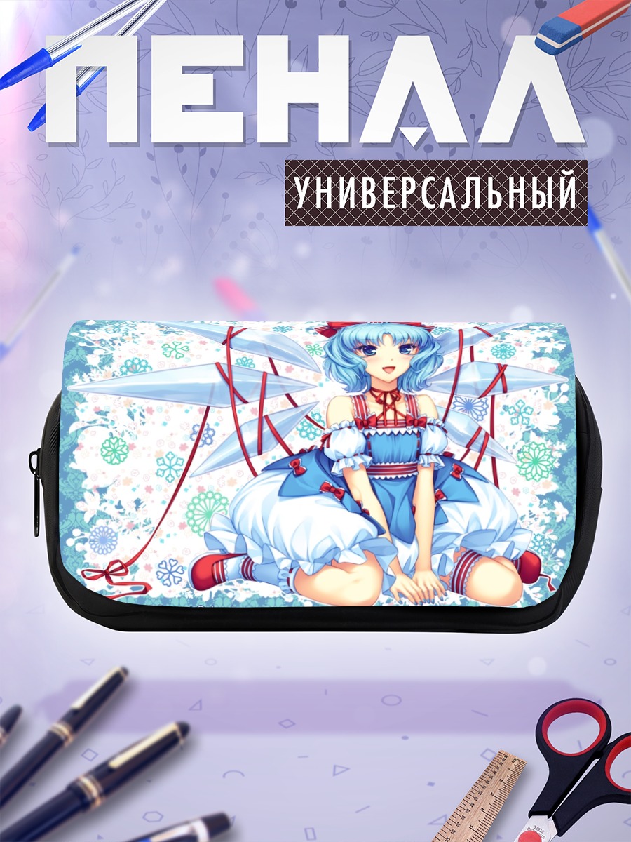 Пенал-косметичка Сирно в снежинках