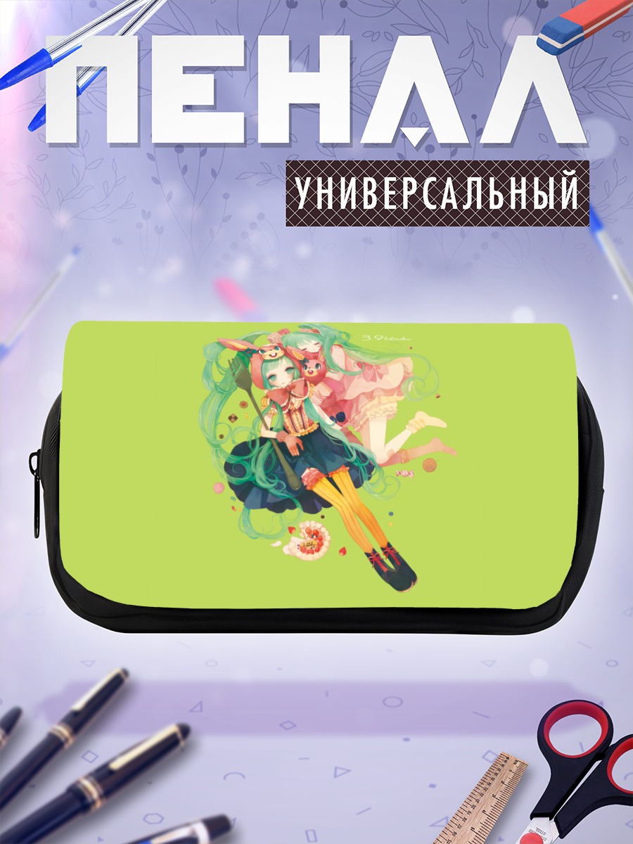 Пенал-косметичка Мику Хацунэ с кроликом