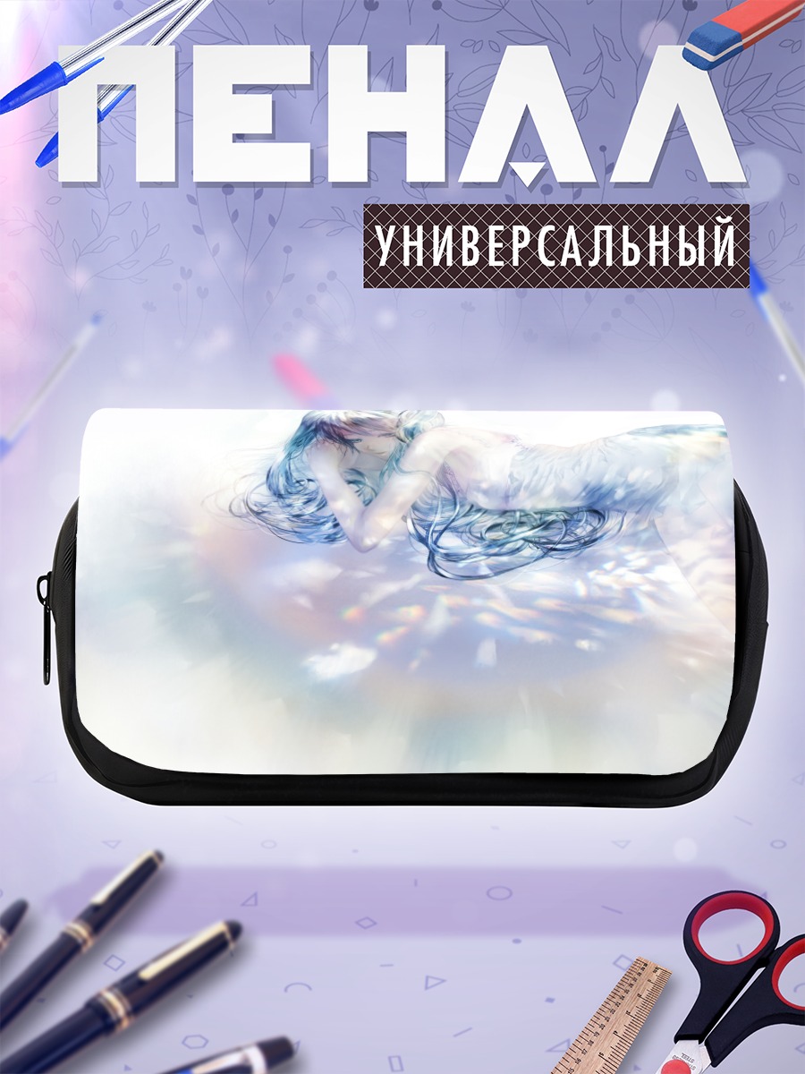 Пенал-косметичка Мику Хацунэ в облаках