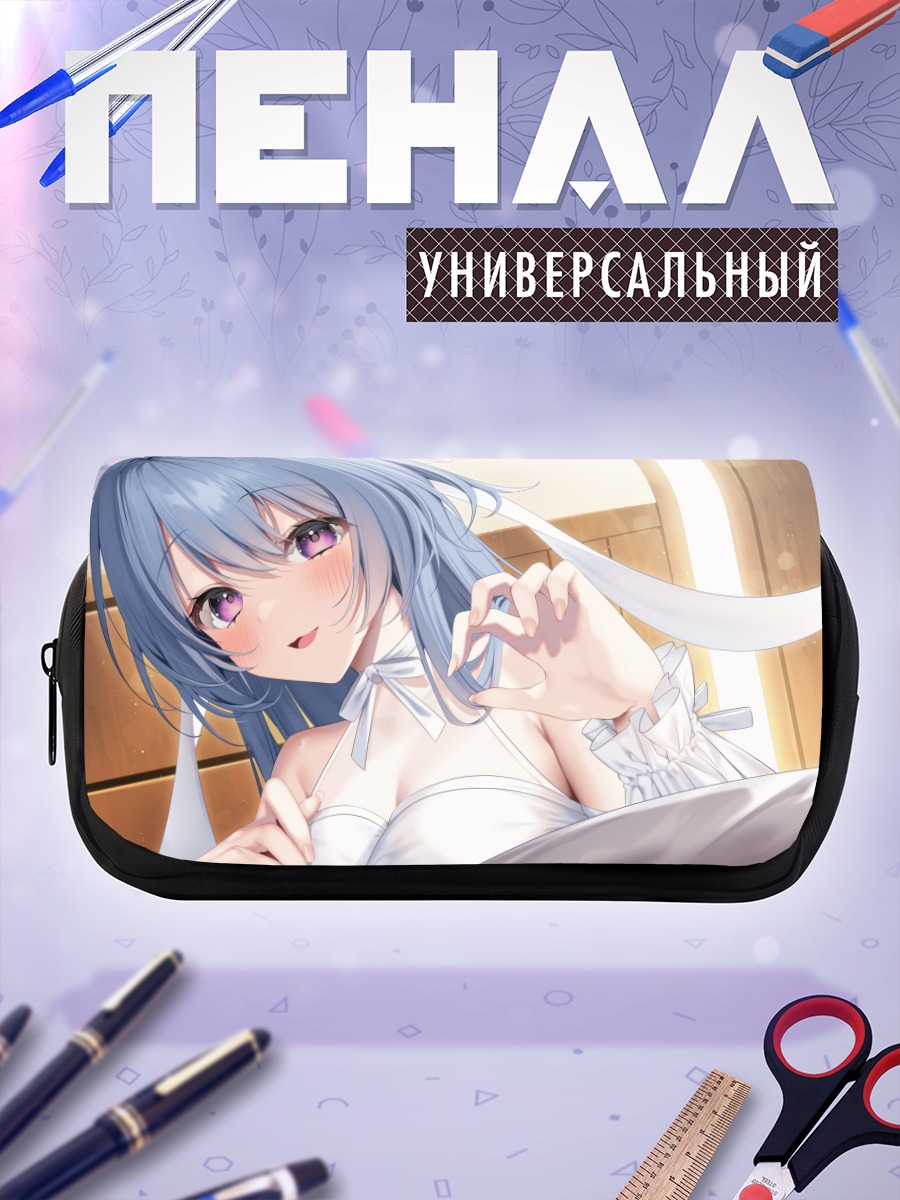 Пенал-косметичка Мику Хацунэ в белом