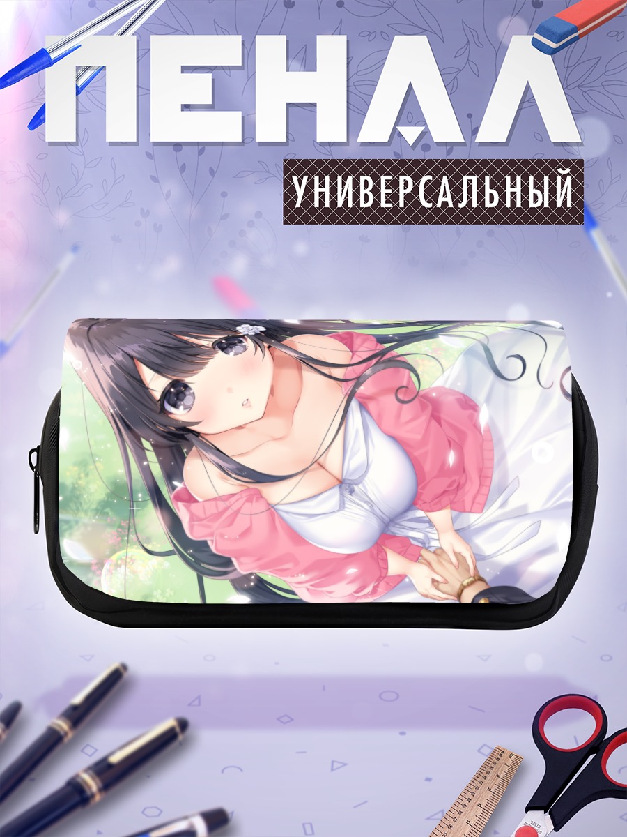 Пенал-косметичка Девушка в летнем платье