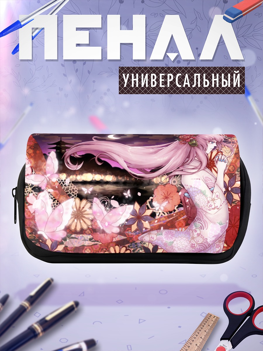 Пенал-косметичка Лука Мегурин в цветах