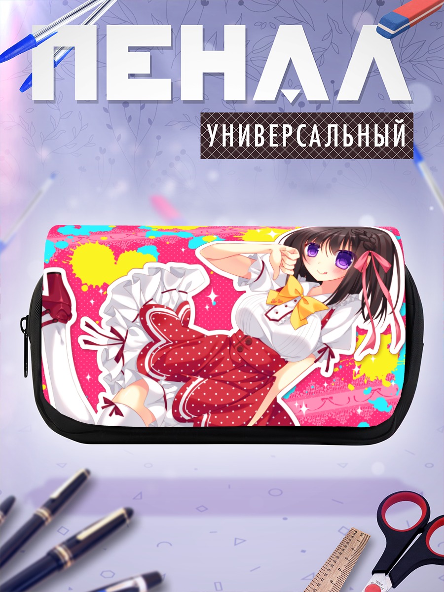 Пенал-косметичка Девочка с бантами