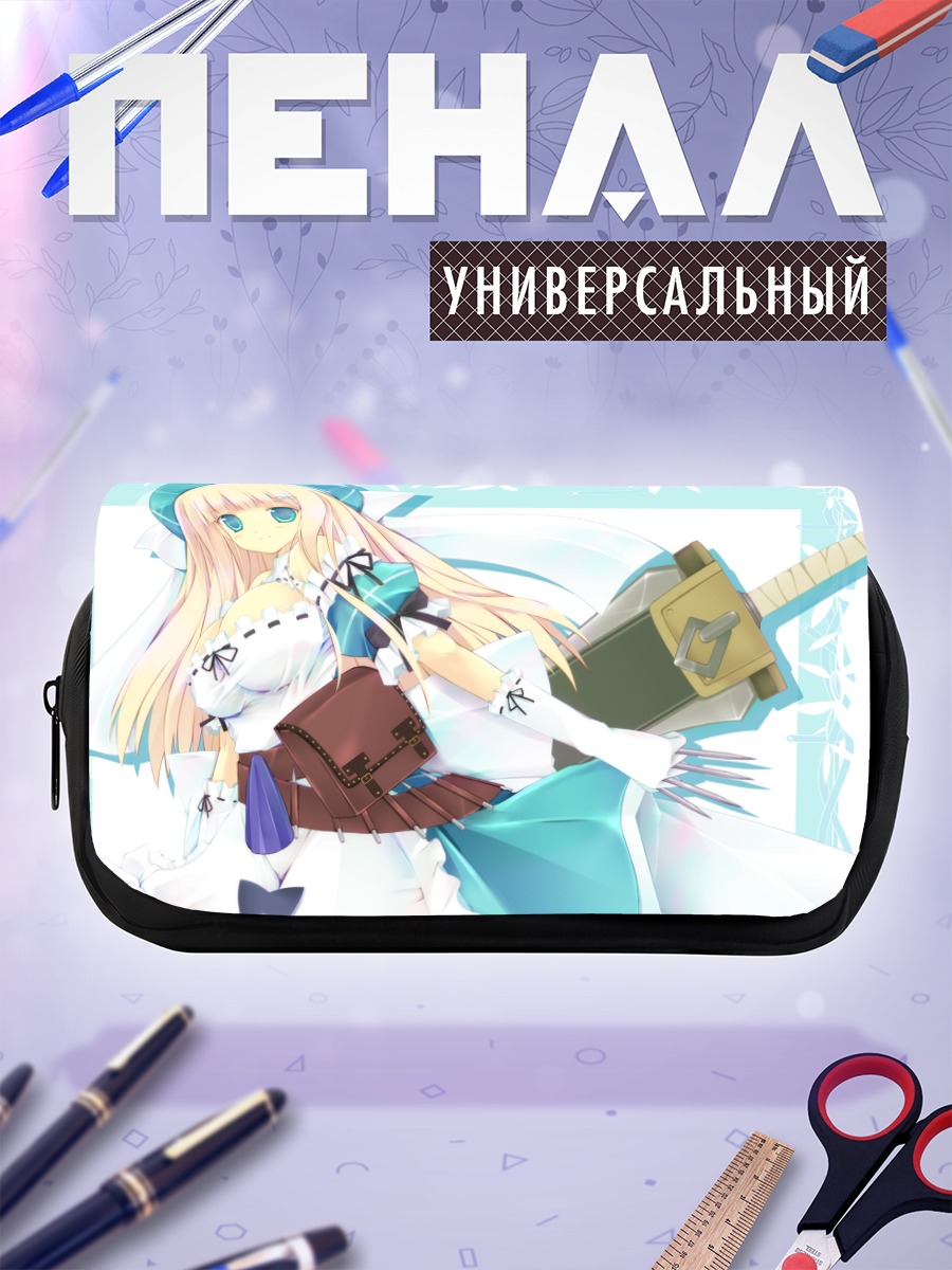 Пенал-косметичка Девушка с мечом