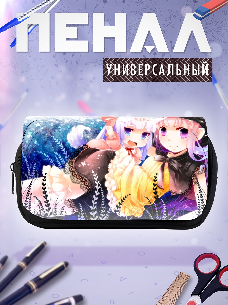 Пенал-косметичка Кошкодевочки в цветах