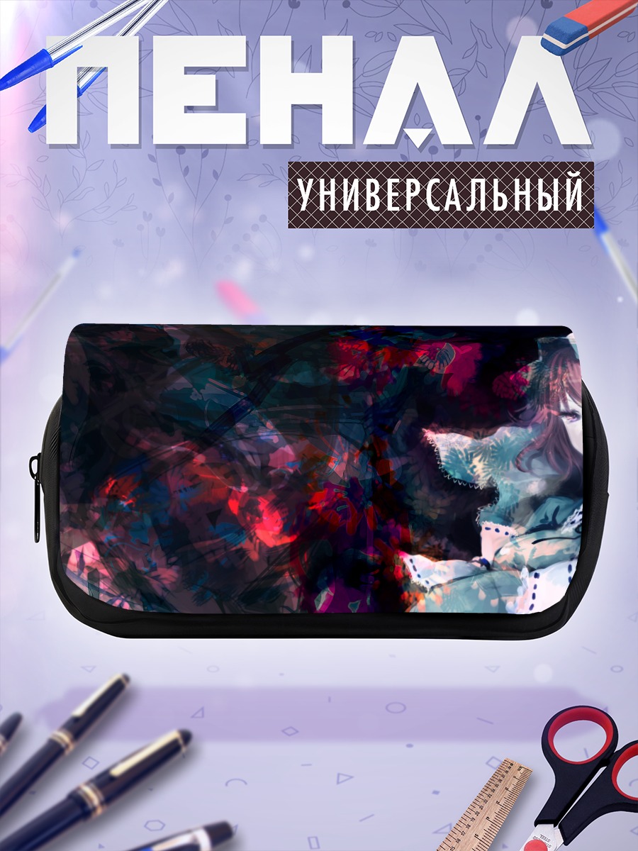 Пенал-косметичка Ююко Сайгёдзи в цветах