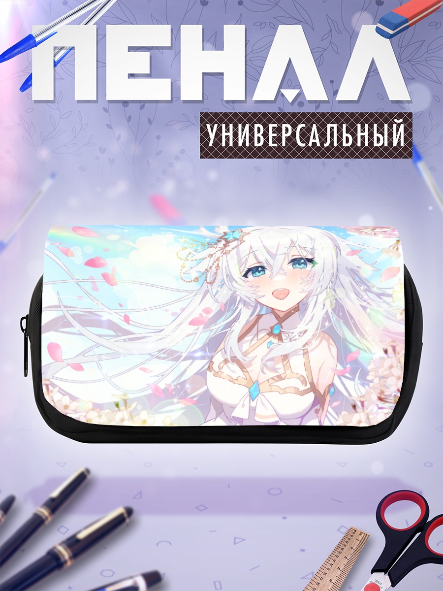 Пенал-косметичка Девушка в сакуре